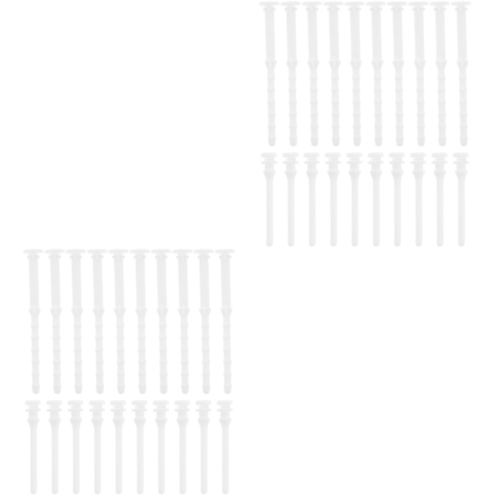 40Pcs Soft Silicone Rubber Pc Case Fan Screws Anti Shock Vibration Resistant