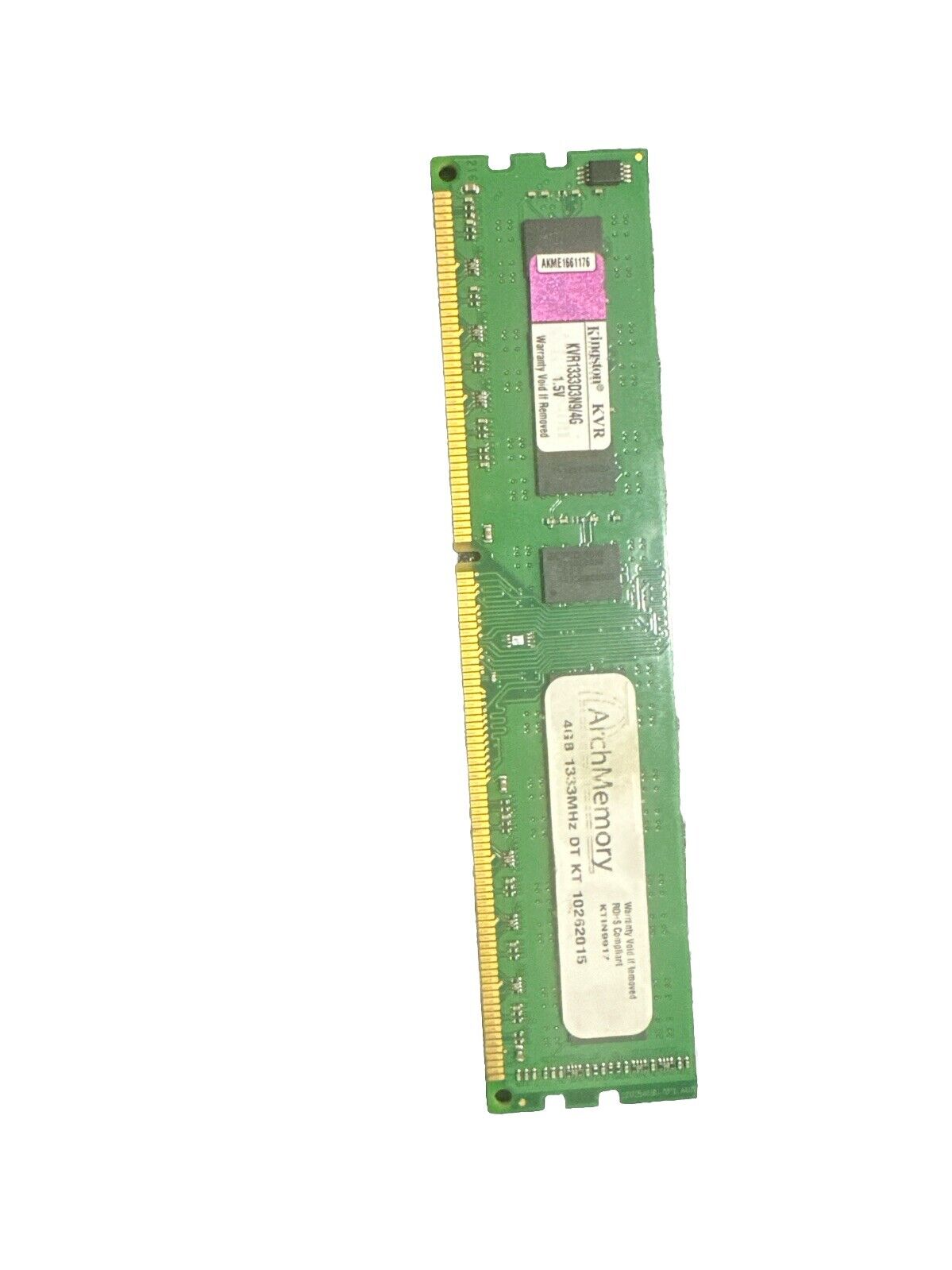 Kingston ValueRAM 4GB (1x4GB) 1333MHz 240-pin DDR3 DIMM RAM Module