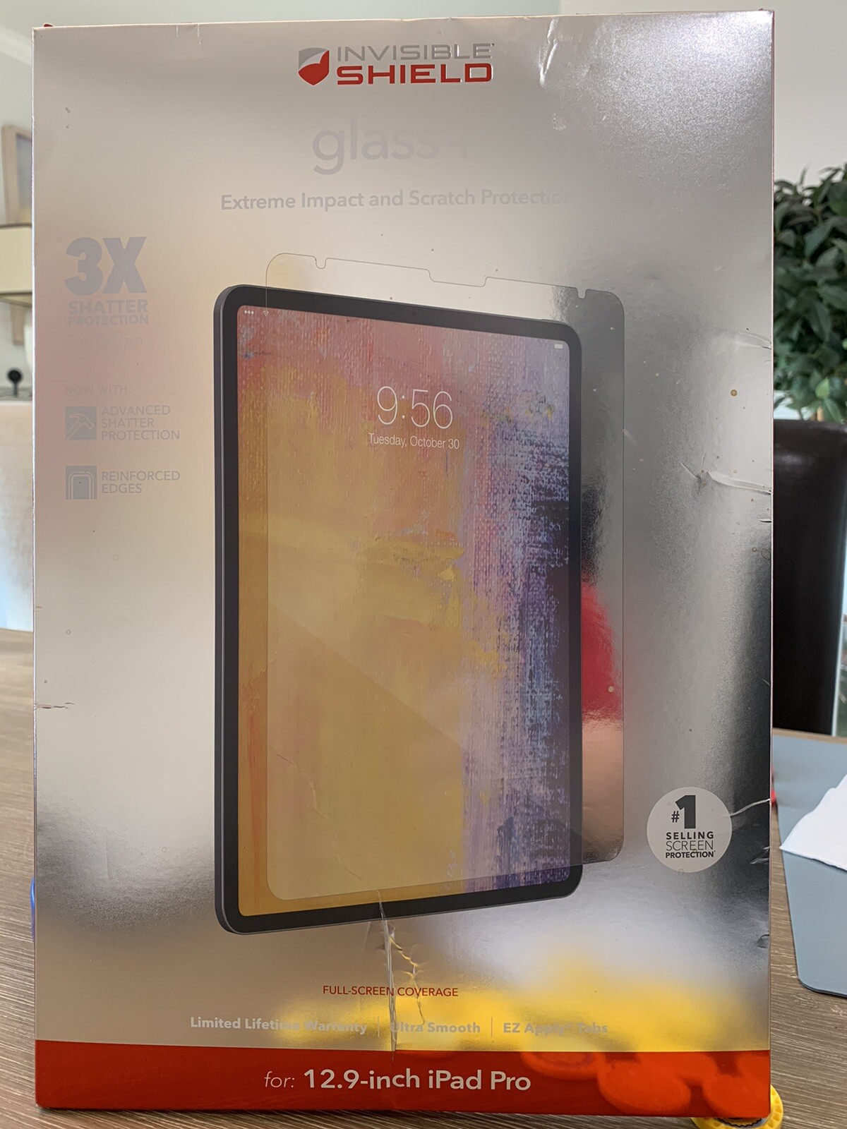 Zagg Ipad 12.9" Pro Glass+ Invisible Shield Screen Protector 3x Shatter Protect