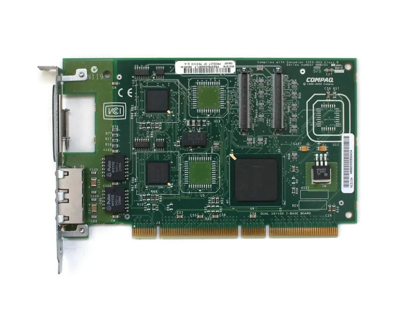161105-001 compaq hewlett packard hp 10/100 DUAL-CHANNEL 64-PCI nic ethernet ad