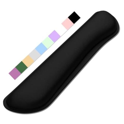Dapesuom Enlarge Keyboard Wrist Rest, Cute Memory 17 x 3.6 x 1 inches Jet Black
