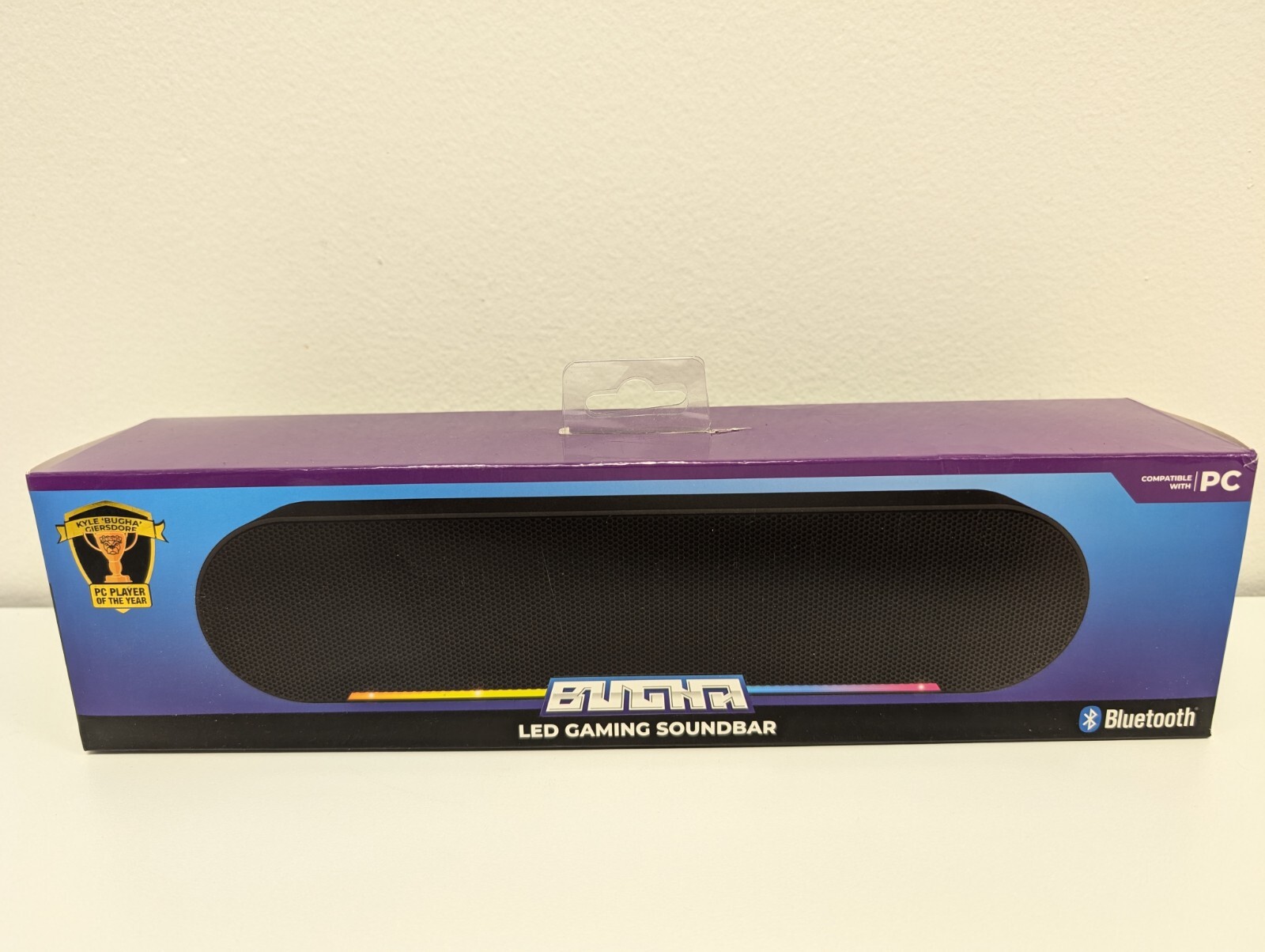 BUGHA Exclusive LED Gaming Soundbar w/RGB LED Light Bluetooth Capable [USA]