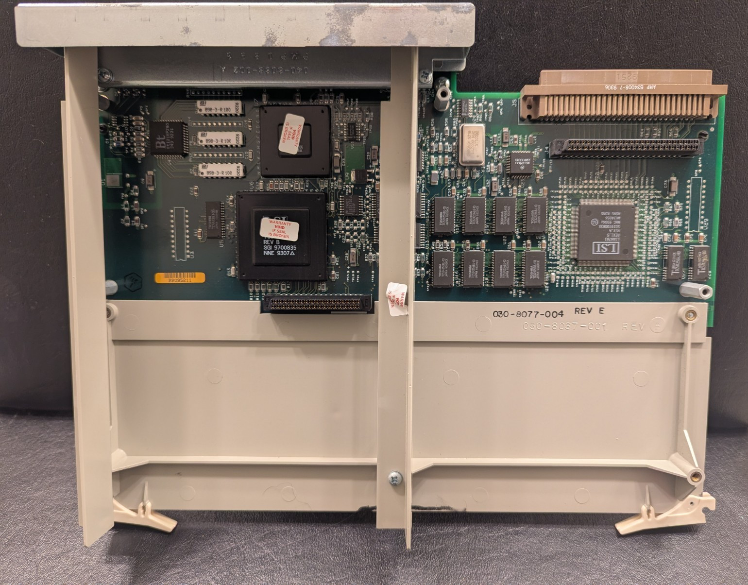 Vintage SGI Iris Indigo R4000, LG-1, 8-bit Graphics Board, 030-8077-004 REV. E