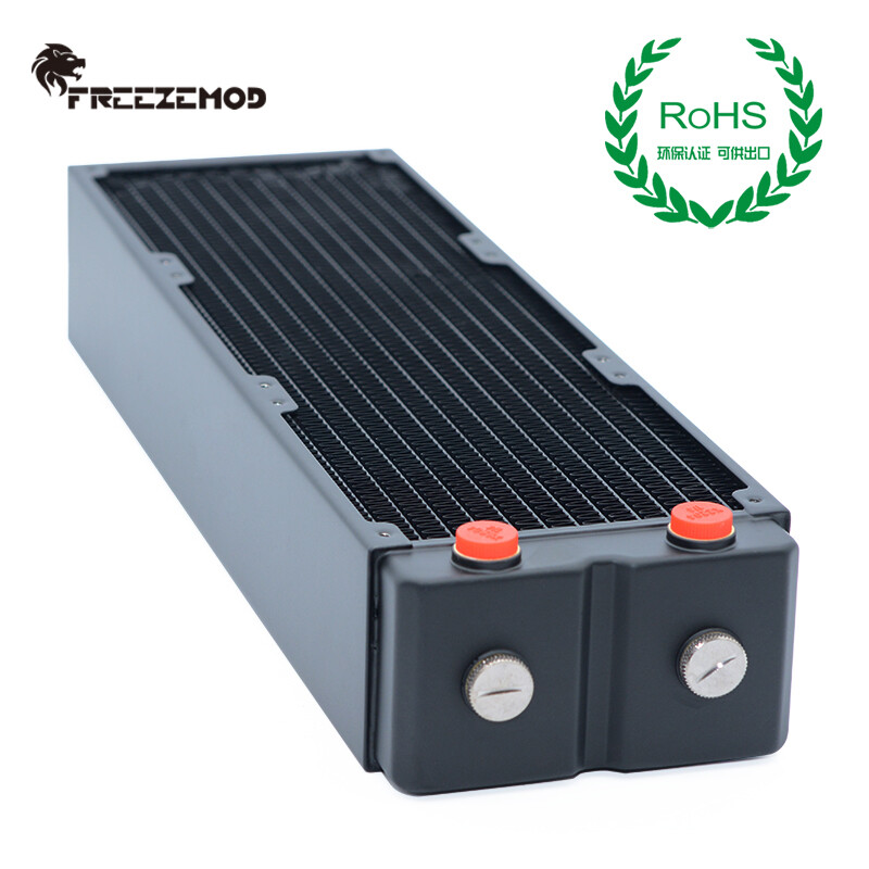FreezeMod 360mm G1/4" Copper Radiator 65mm Thick for PC Water Cooling TSRP-HP65