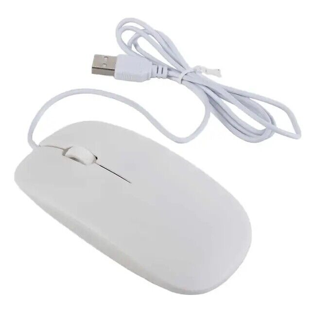Wired Computer Mouse Basic Slim USB Thin For Window OS/Mac iOS PC Laptop Desktop