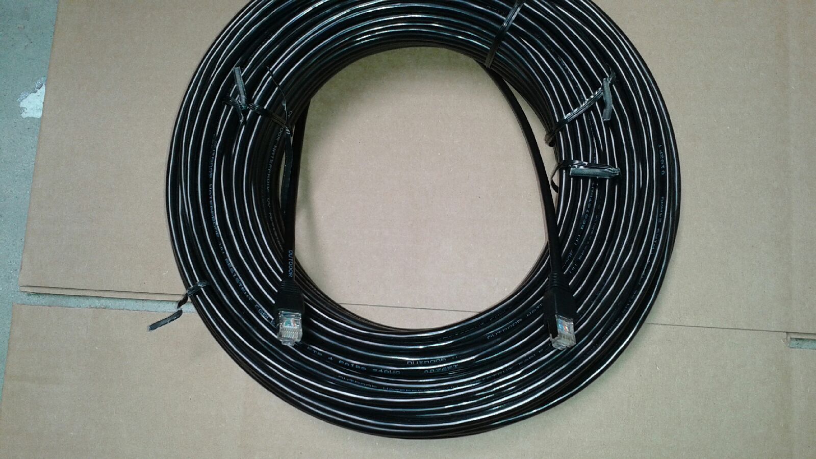 200ft CAT5e SHIELDED Outdoor Indoor Ethernet Cable UV Direct bury RJ45 Cable 