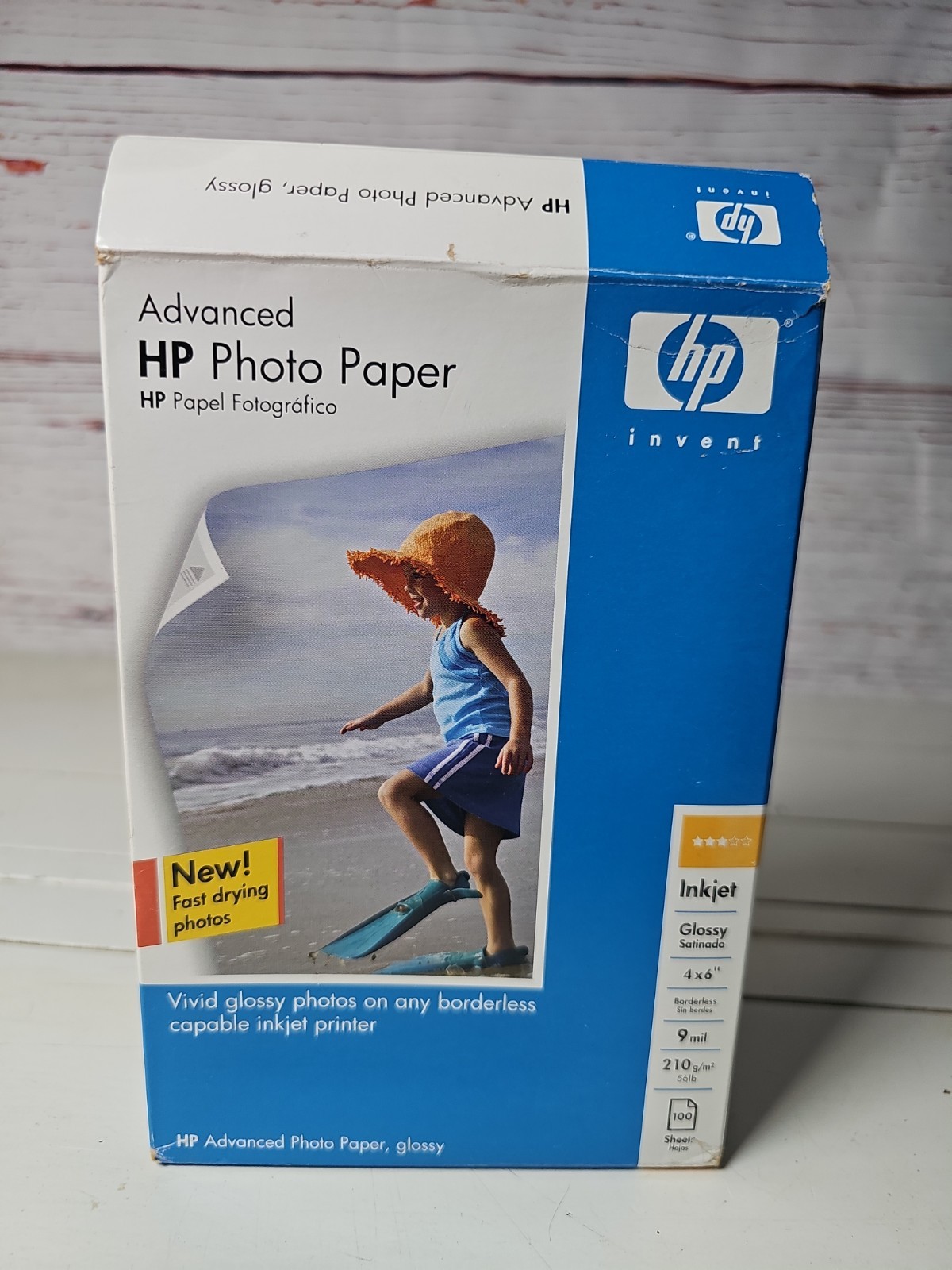 NEW Advanced Hp Photo Paper 100 Sheets For Inkjet 4x6 9mil 210g/m² 56lb 4”X 6”