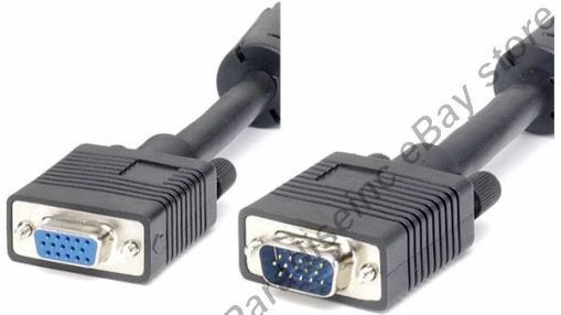35ft long SVGA/VGA Male-Female Extension Monitor/Video/HDTV Cable/Cord{4xShield