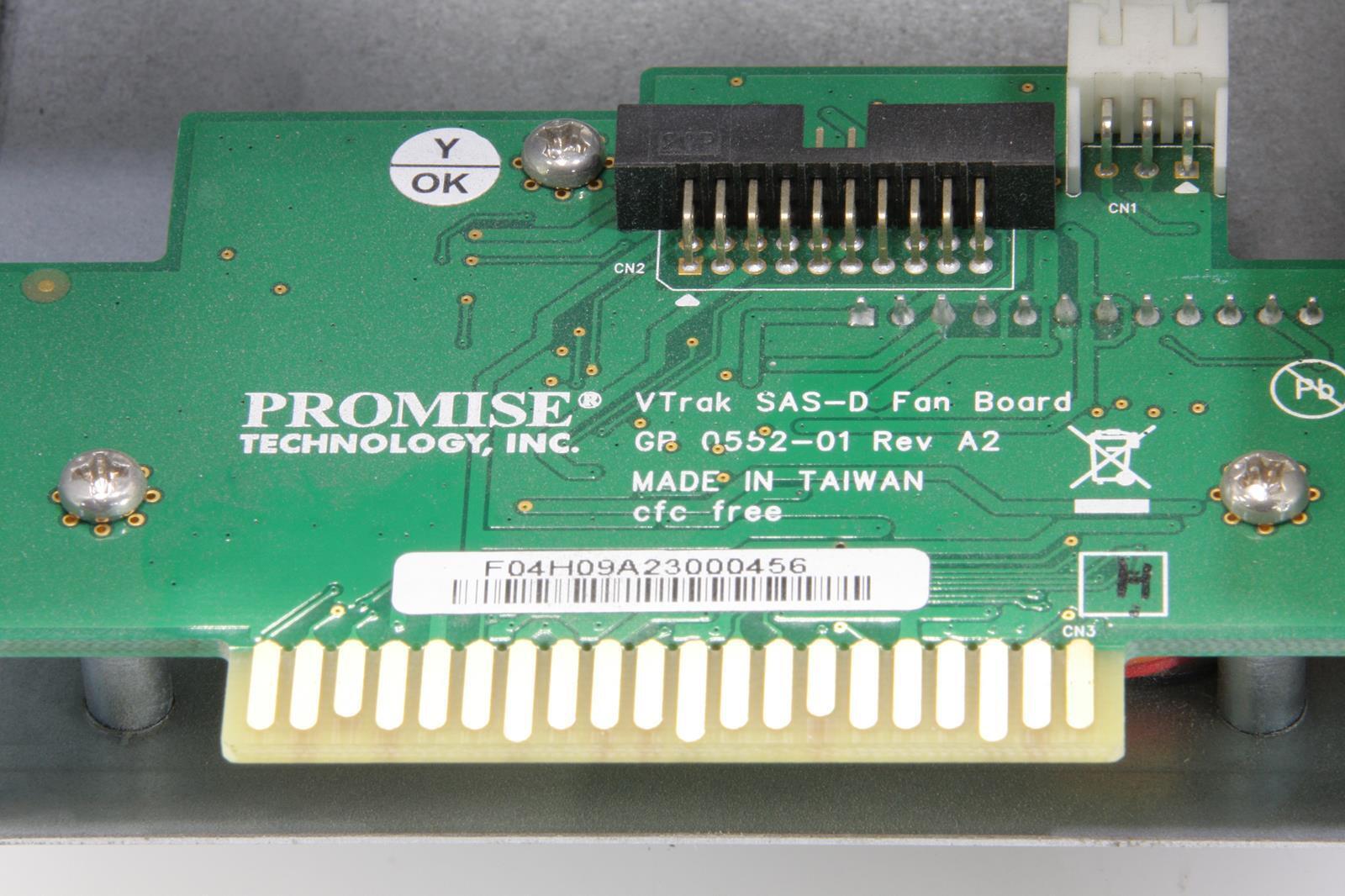 Promise Technology GP0552-01 REV A2 VTrak SAS-D Fan Board Assembly Module.184667