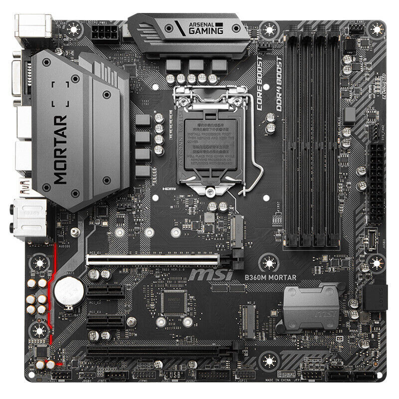 MSI B360M-MORTAR B360 Motherboard LGA 1151 Intel ddr4 Usb3.0 dvi hdmi MATX Moth