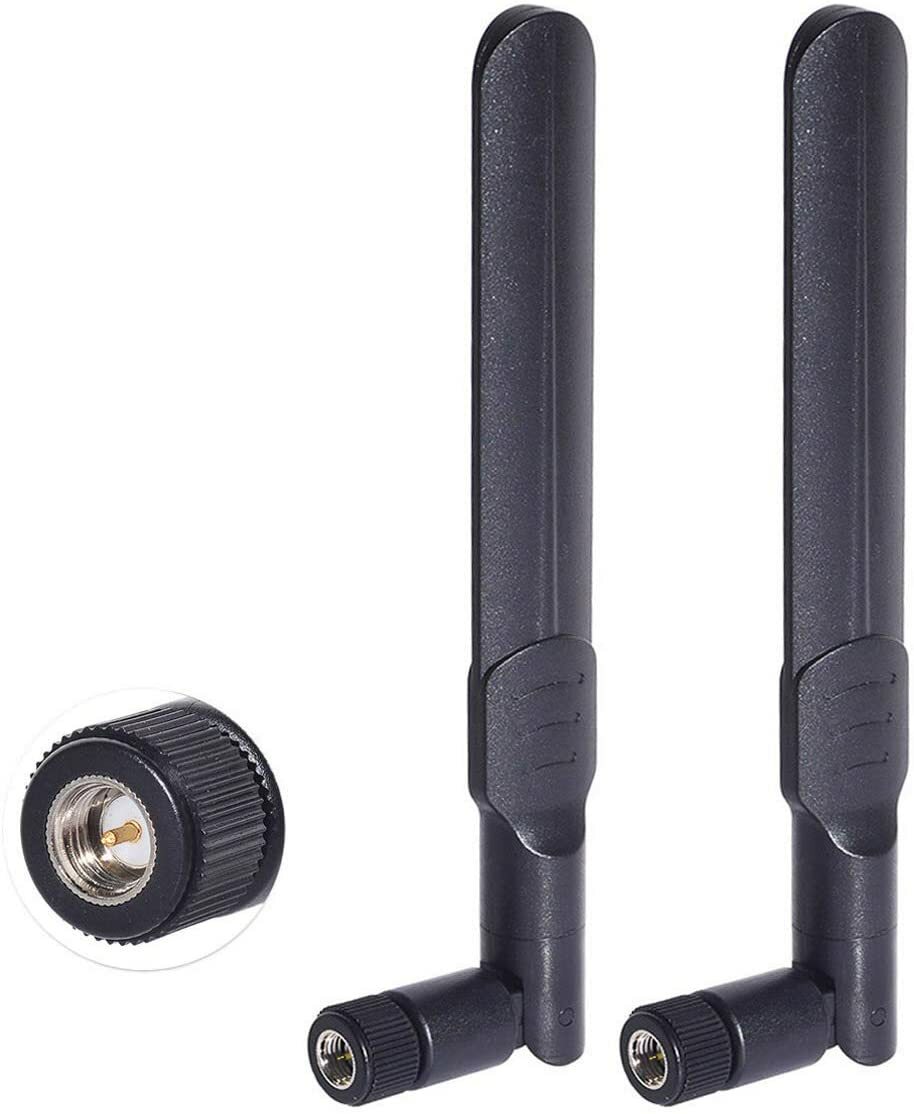 2pcs Bingfu Dual Band WiFi 2.4GHz 5GHz 5.8GHz 8dB SMA Male Antenna for IP Camera