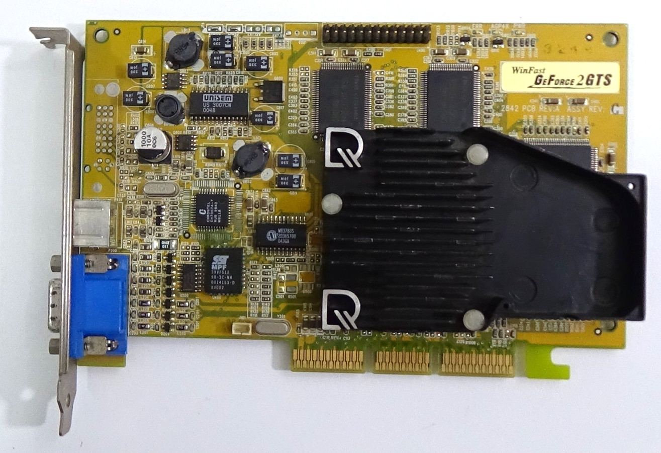 Leadtek WinFast GeForce 2 GTS 32MB AGP Graphics Card -Untested- #966