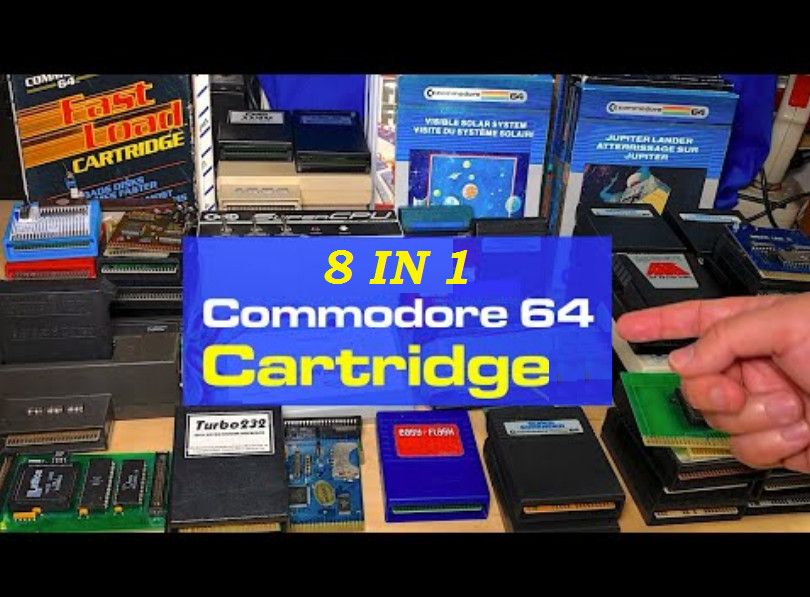 Commodore 64 8in1 Cartridge 8-in-1  GAMES Dead Test Diagnostic c64 8 in 1