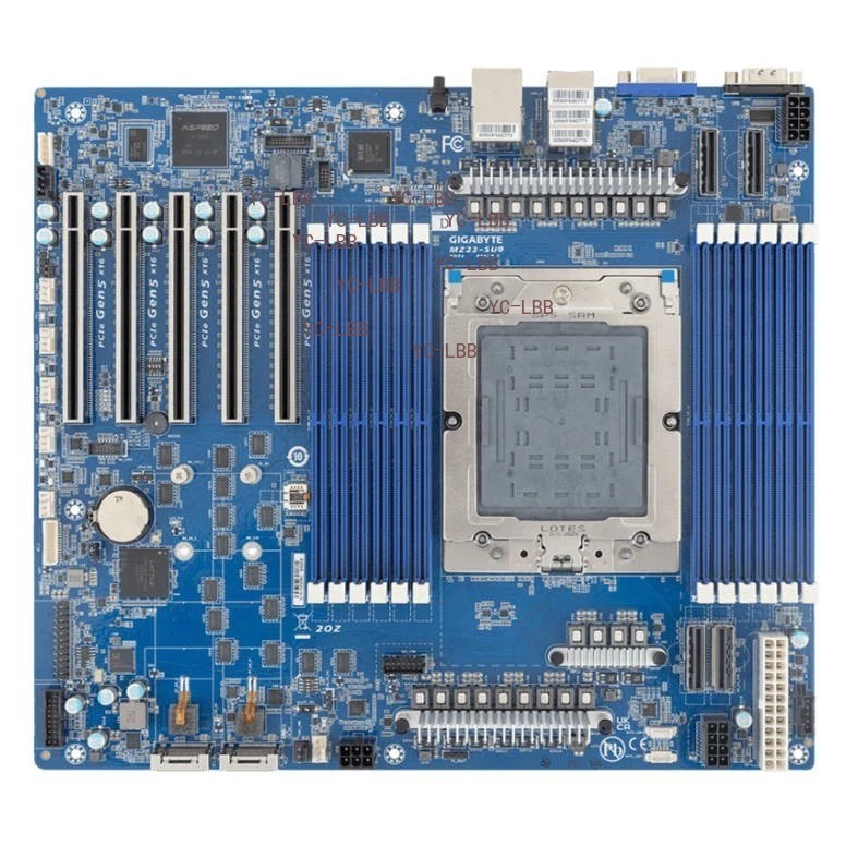 Gigabyte MZ23-SU0 SP5 Motherboard For AMD EPYC 9005/9004 Series Single CPU 500W