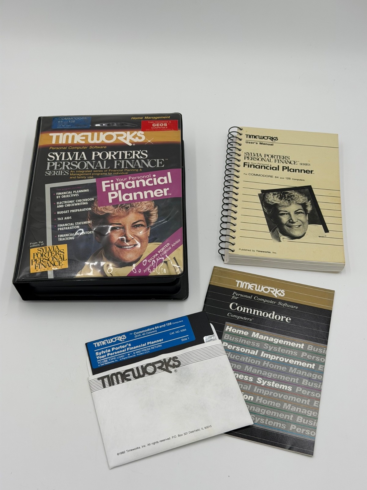 COMMODORE 64/128 SYLVIA PORTER'S PERSONAL FINANCE SERIES TIMEWORKS