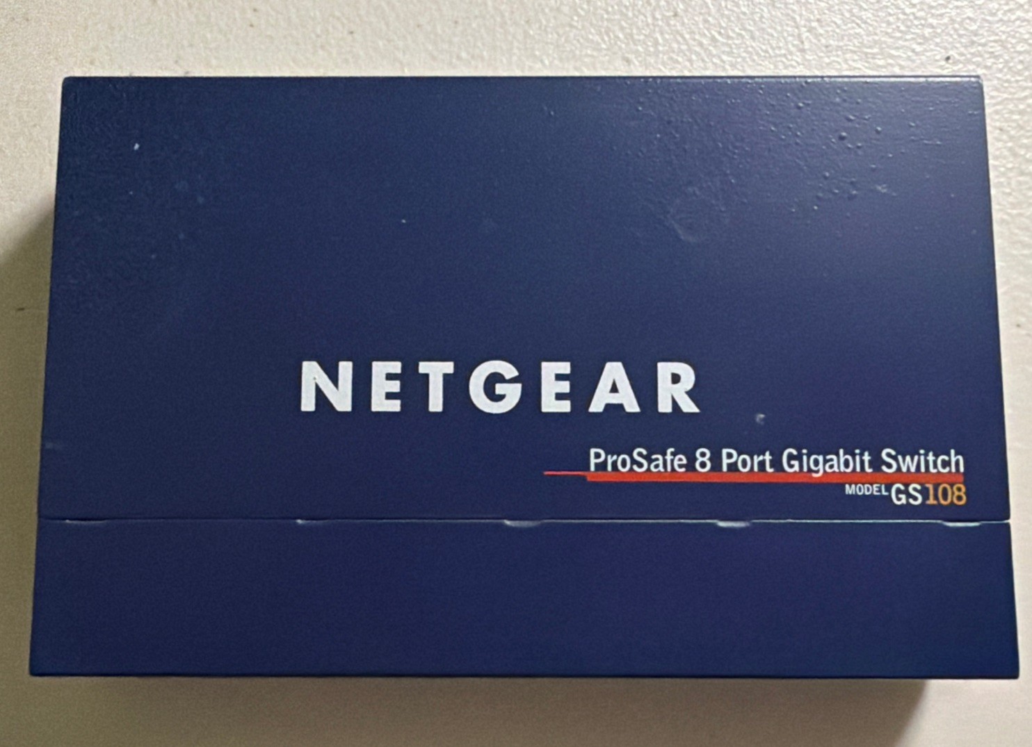 Netgear Prosafe 8 port Gigabit Switch Model GS108 W/power Supply 