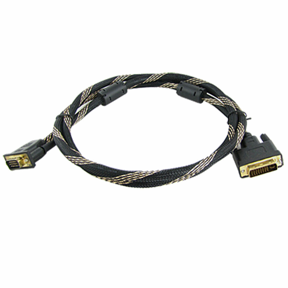 DVI-I Dual Link Male to VGA 15 Pin Male Adapter Cable Cord 1.5m for Laptop PC