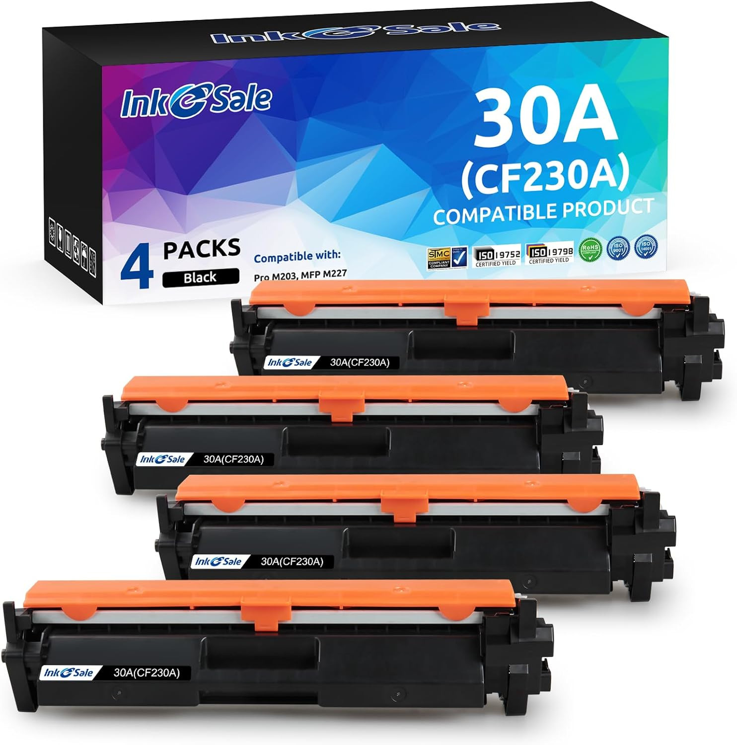 INK E-SALE Compatible 30A Toner Cartridge Replacement for HP 30A CF230A for Use 