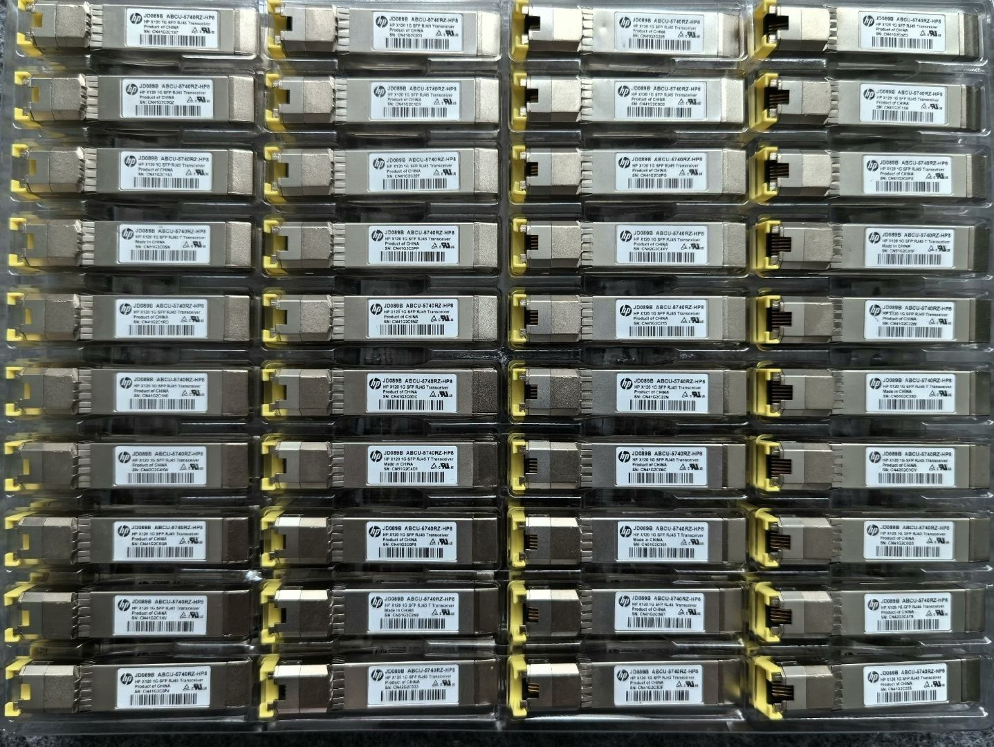 2pcs HP JD089B X120 1G SFP (RJ-45) 1000BASE-T Transceiver Module ABCU-5740RZ-HP8
