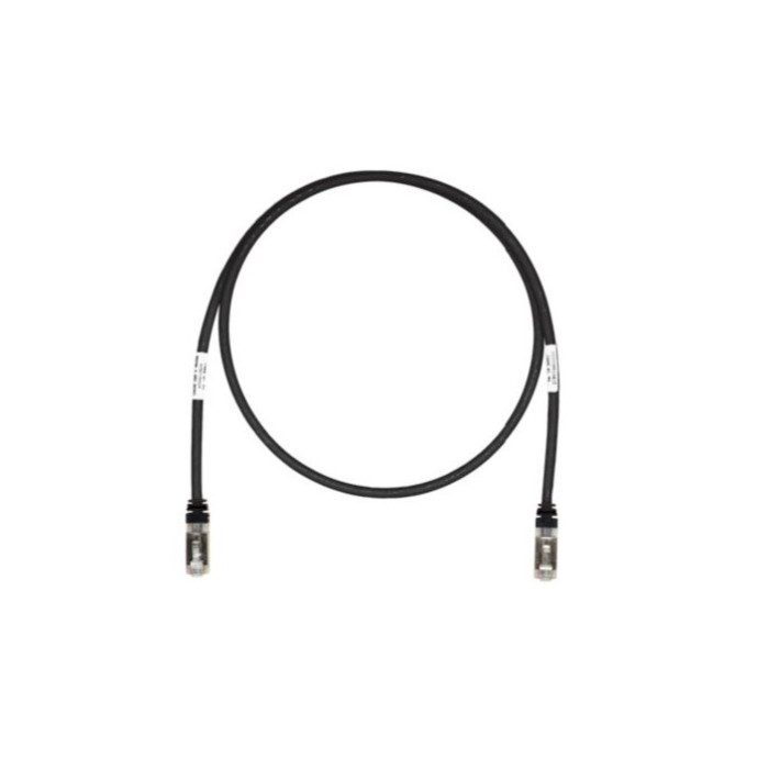 25 ft Panduit STP6X25BL 26 AWG Copper Cat 6A S/FTP Patch Cord Black