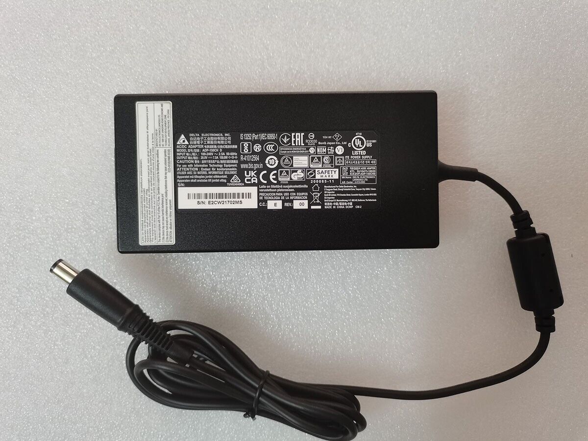 Delta 20V 7.5A ADP-150CH D For MSI/Clevo Laptop OEM 150W 7.4mm Pin AC Adapter