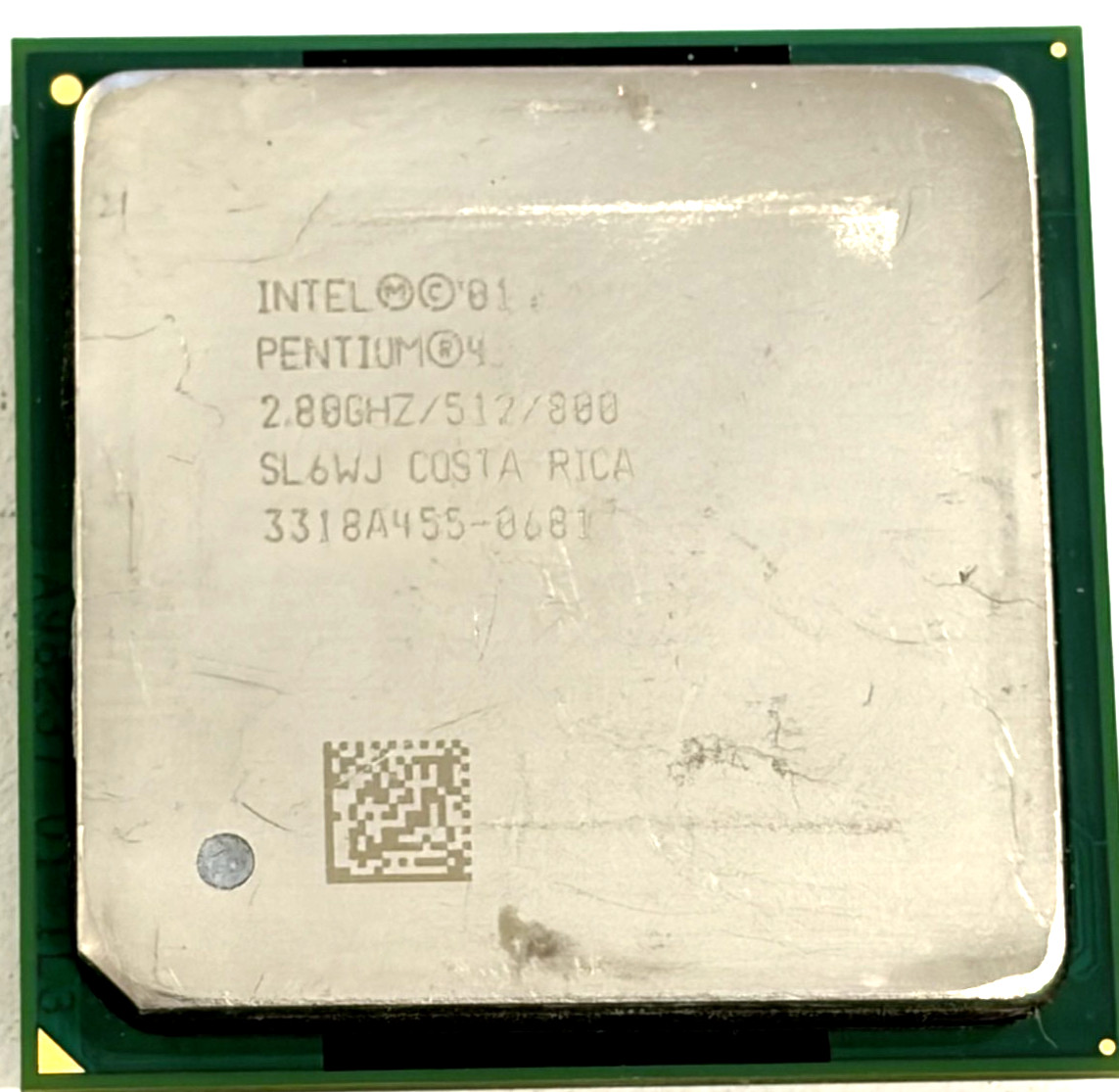 Intel Pentium 4 2.80GHz SL6WJ 512KB/800MHz CPU - Tested Working