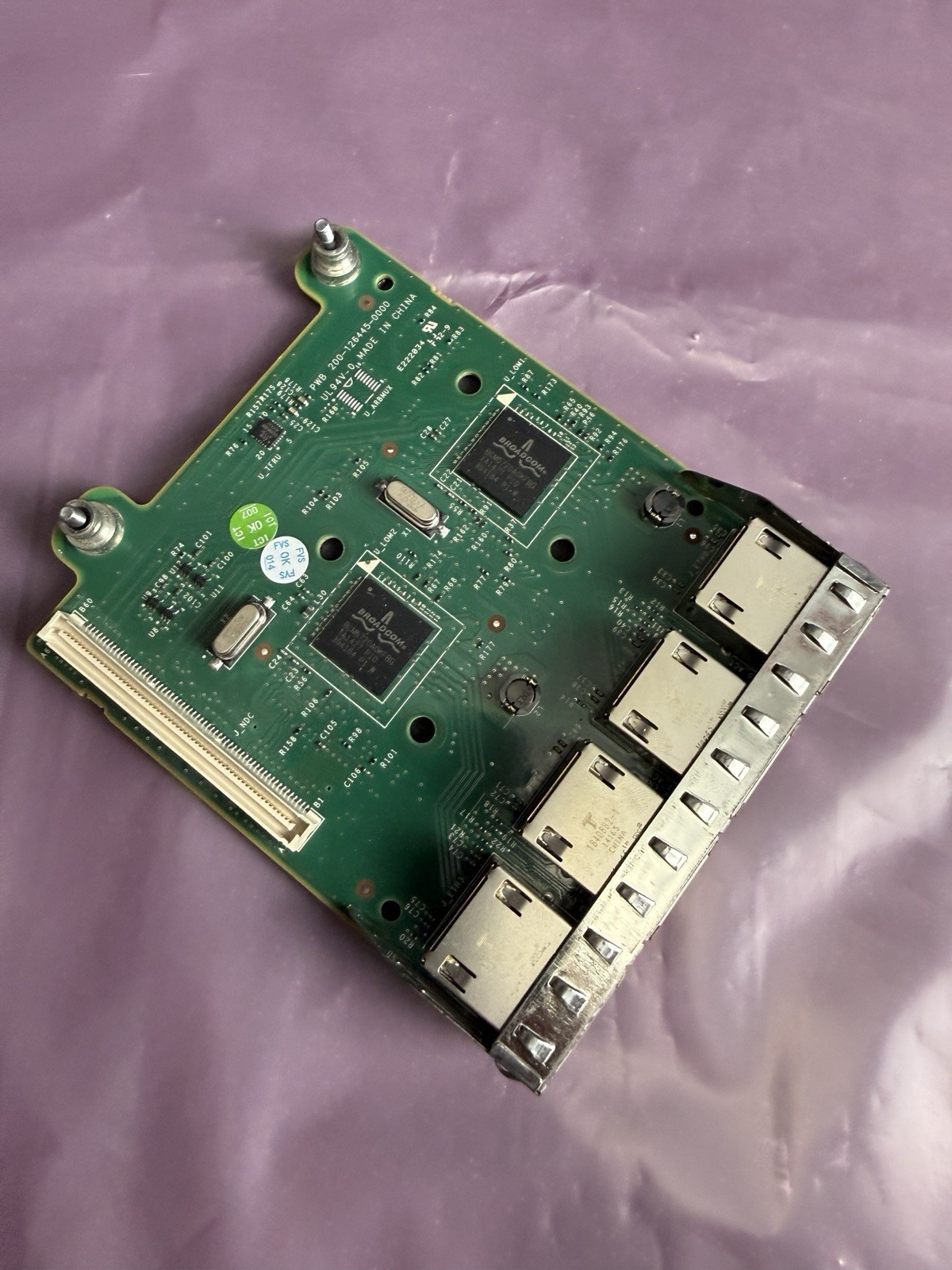 Dell Broadcom 0FM487 FM487 5720 Quad Port 1GbE Base-T Network Daughter Card