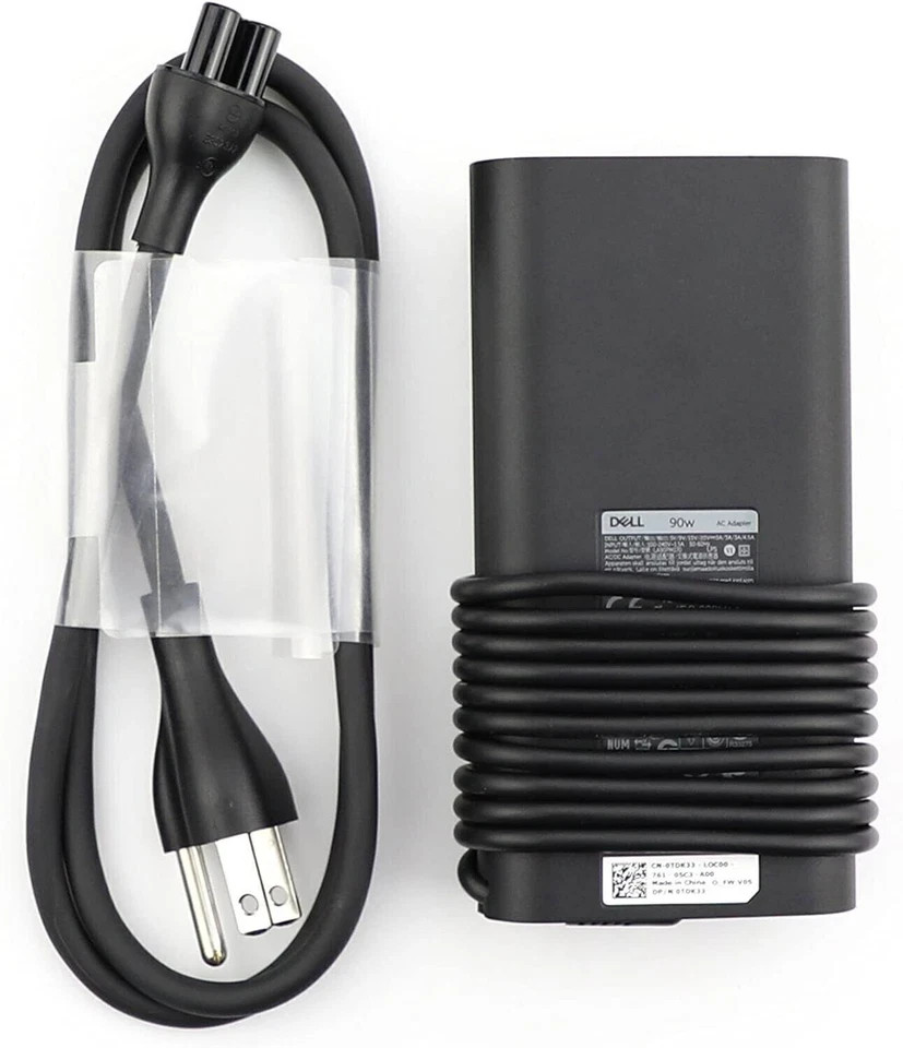 NEW OEM 90W USB-C Type C Adapter Charger For Dell Thunderbolt 3 LA90PM170 0TDK33