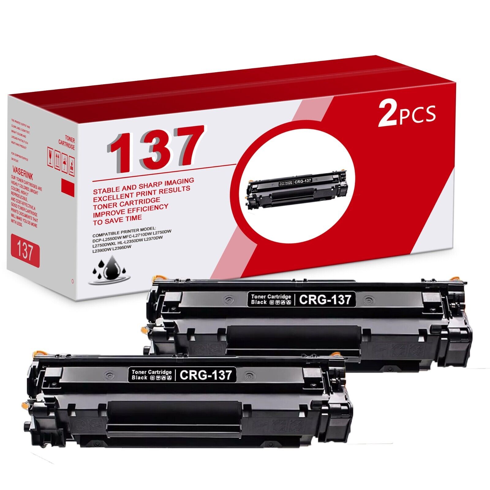 137 CRG137 Black Toner Cartridge Replacement for Canon imageCLASS MF212w MF247dw