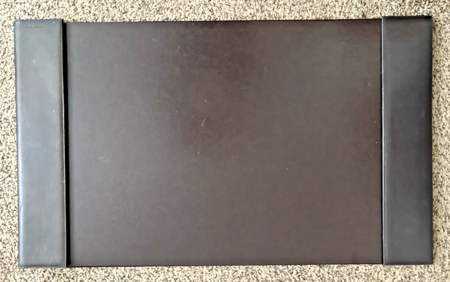 Levenger Leather Bomber Jacket Desk Pad Protector XXL 21"x35" Expandable 43" GUC