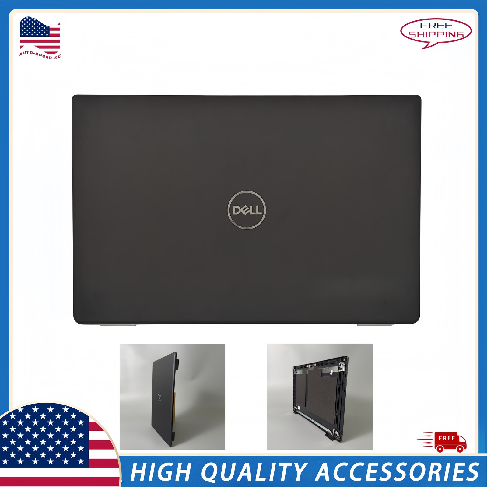 New Black LCD Back Cover Rear Lid 017XCF For Dell Latitude 15 3520 E3520 US