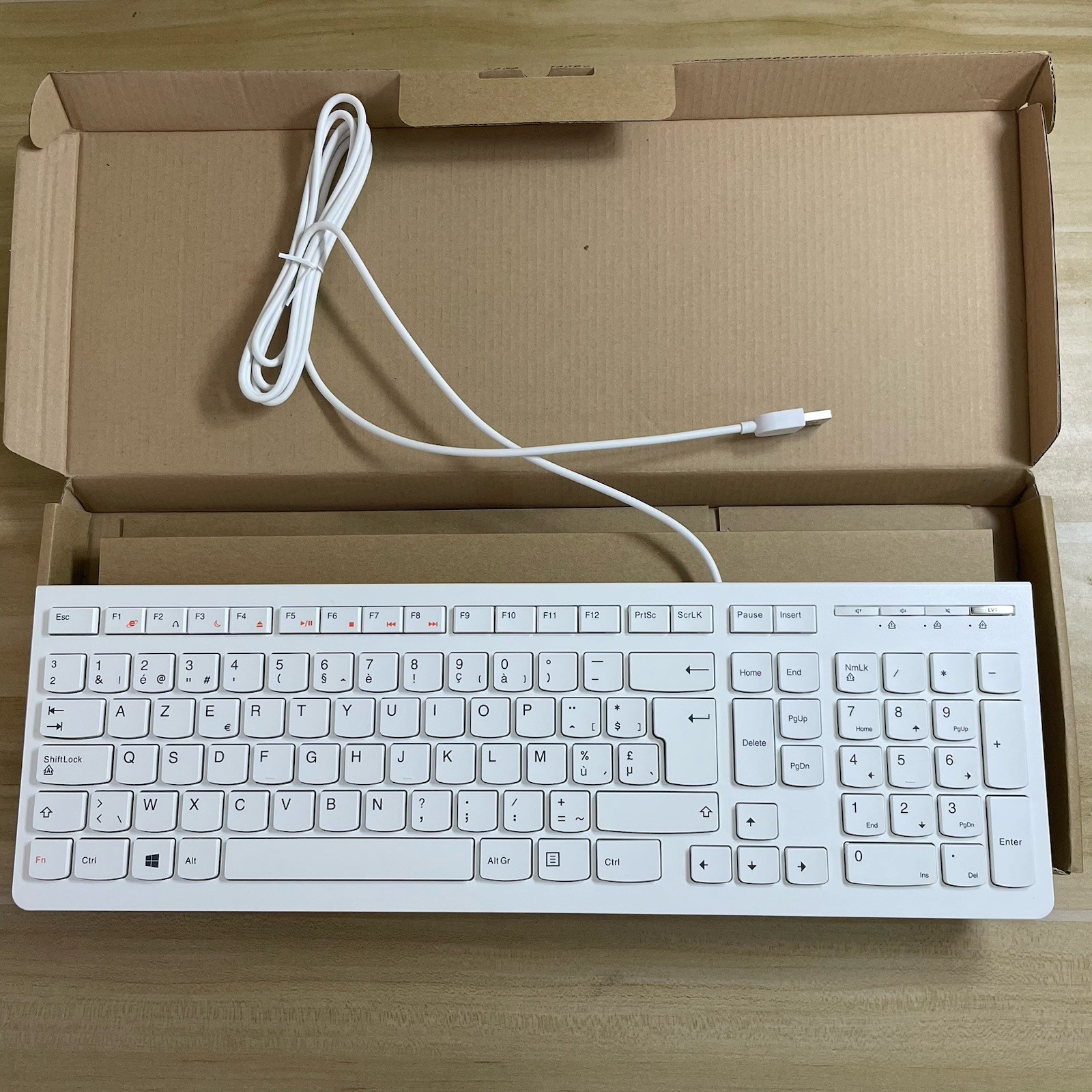 Belgium French layout USB wired keyboard For Lenovo LXH-EKB-10YA