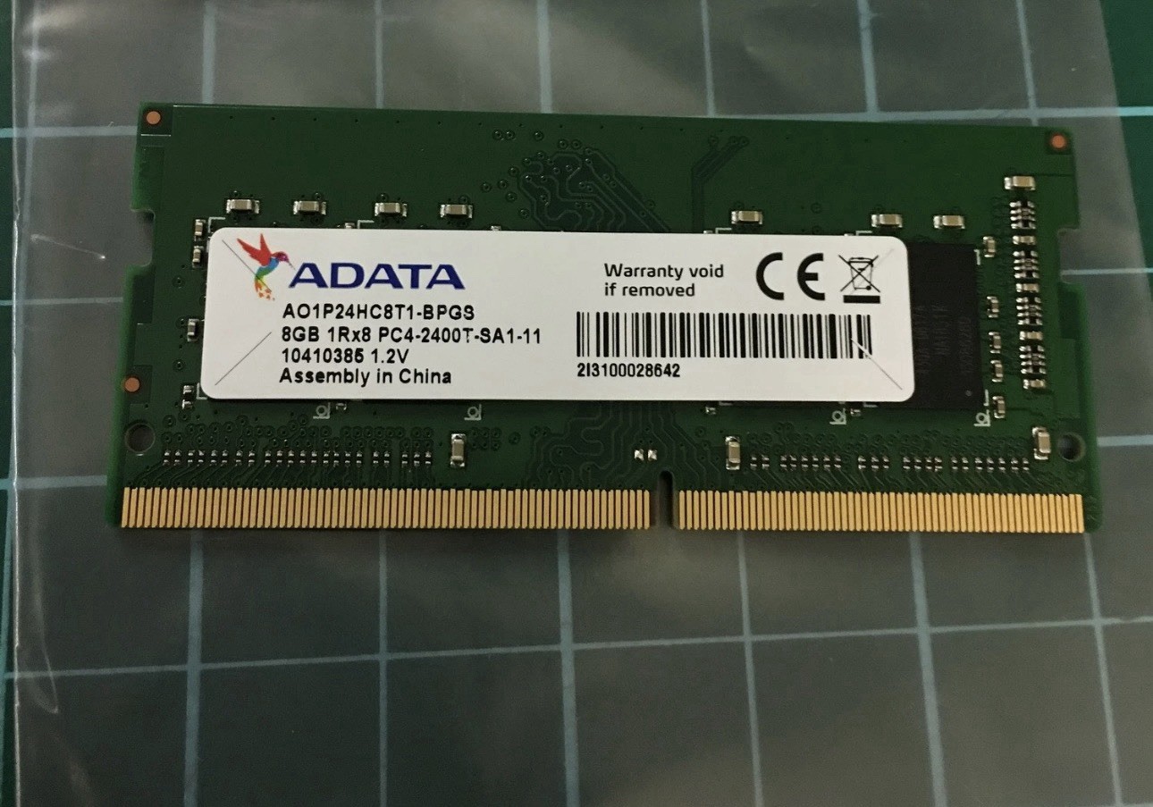 ADATA 8GB 1Rx8 1.2V DDR4 PC4-2400T Sodimm Memory RAM Laptop AO1P24HC8T1-BPGS