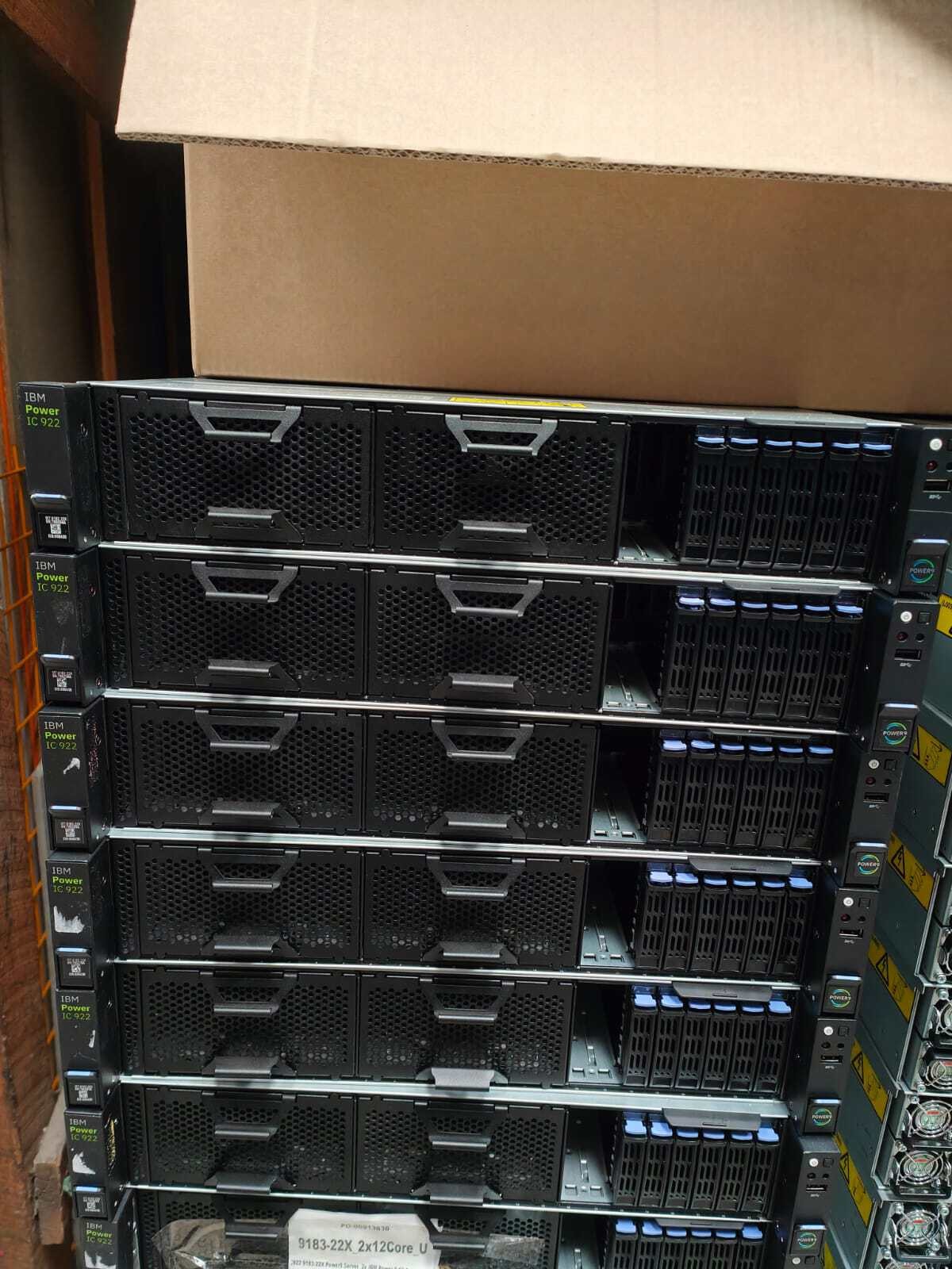 IBM Power IC922 9183-22X Power9 Server, 2x IBM Power 9 12 Core 02CY584