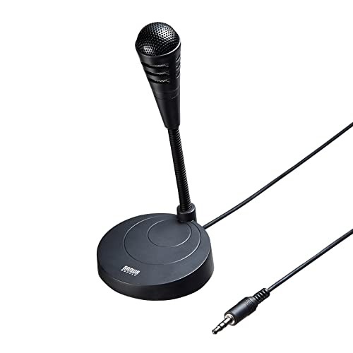 Sanwa Supply PC Microphone Stand Type 3-Pole Unidirectional MM-MC32Nfrom JP