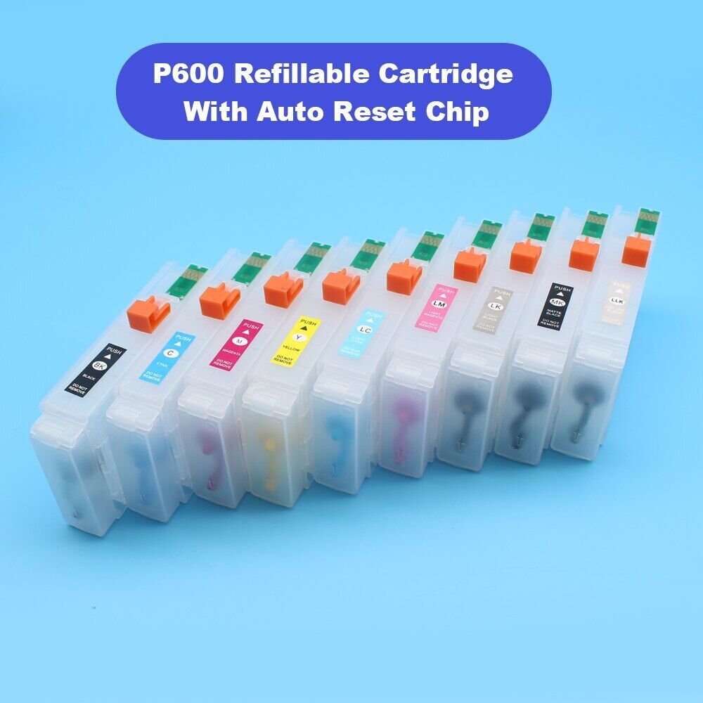80ML 9 Colors/Set T7601-T7609 Ink Cartridge With Chip For Epson SC-P600 Printer