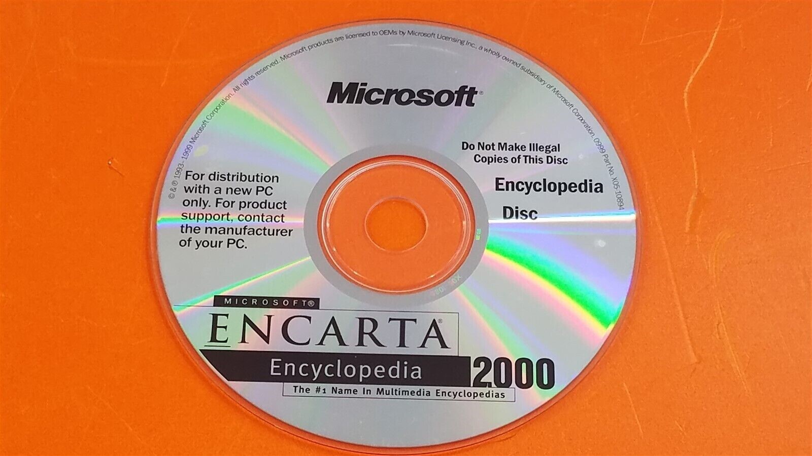 ⭐️⭐️⭐️⭐️⭐️Microsoft Encarta Encylopedia 2000 CD PC Software Disc