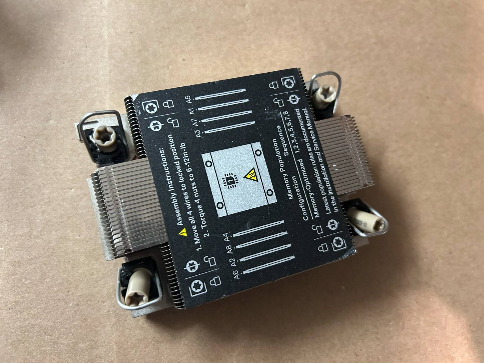 Genuine Dell PowerEdge XR11 CPU Heatsink W/ Bracket P/N: XFTTW 0XFTTW