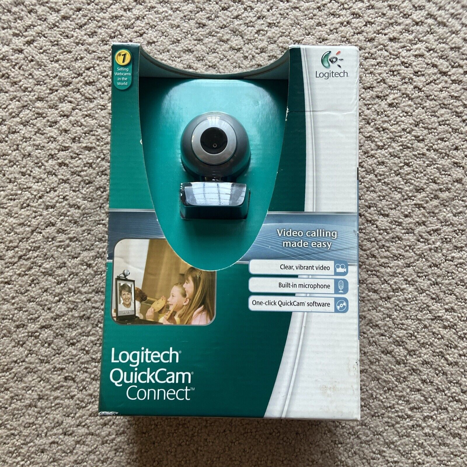 Logitech QuickCam Connect (E2500) Webcam USB Video Microphone - NEW/SEALED