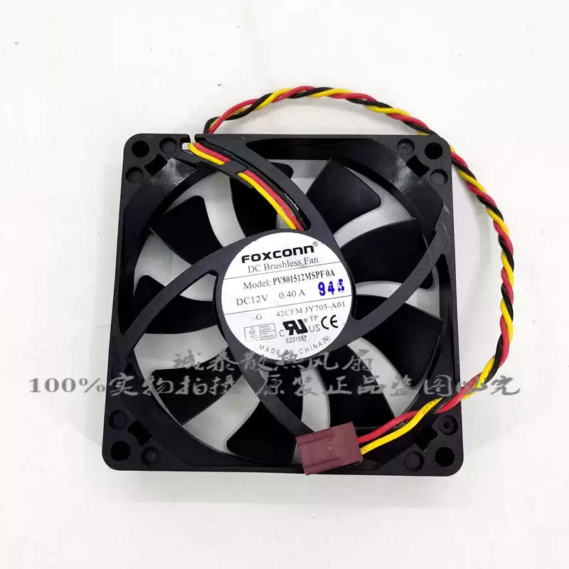1PCS Foxconn PV801512MSPF 0A DC12V 0.4A 3-Pin Cooling Fan