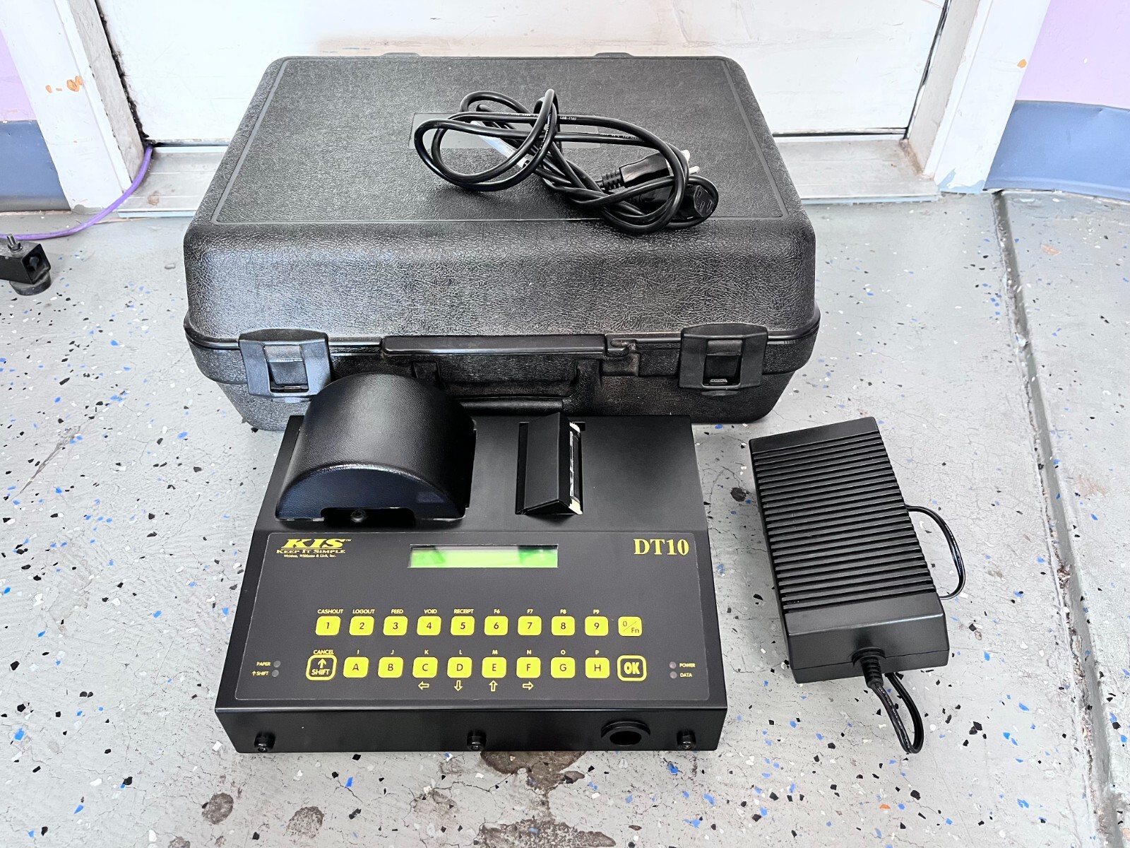 NON-WORKING KIS DT10 Keep it Simple Standalone Thermal Ticket Printer - NO KEY