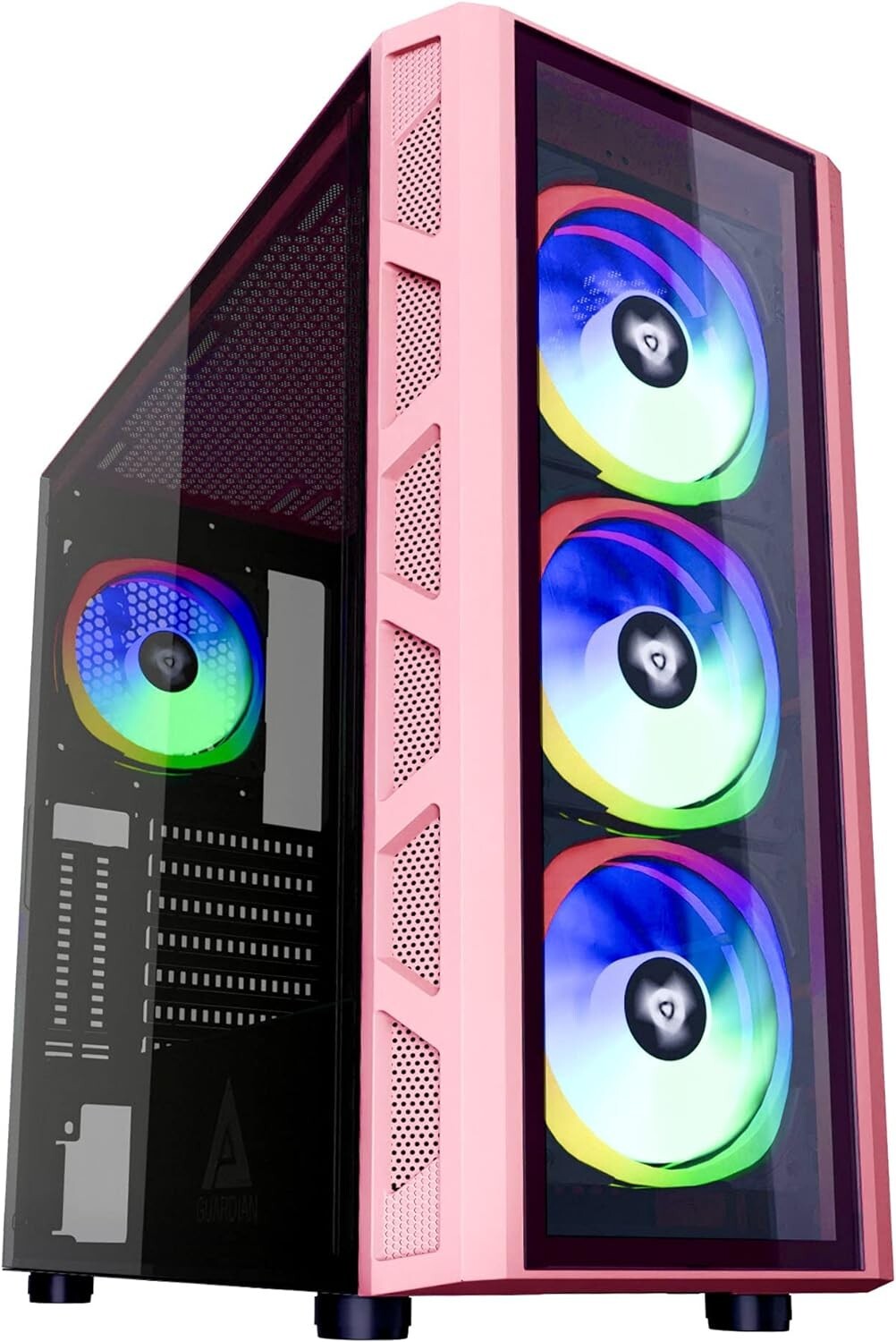 Pre-Built Gaming Desktop PC RTX 4060 AMD Ryzen 1TB SSD 32GB Windows 11 Pink Case