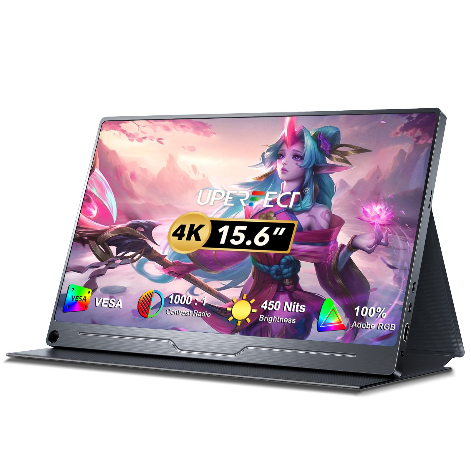 UPERFECT True 4K 15.6" Portable Monitor Upgraded New Version HDMI USB C FreeSync