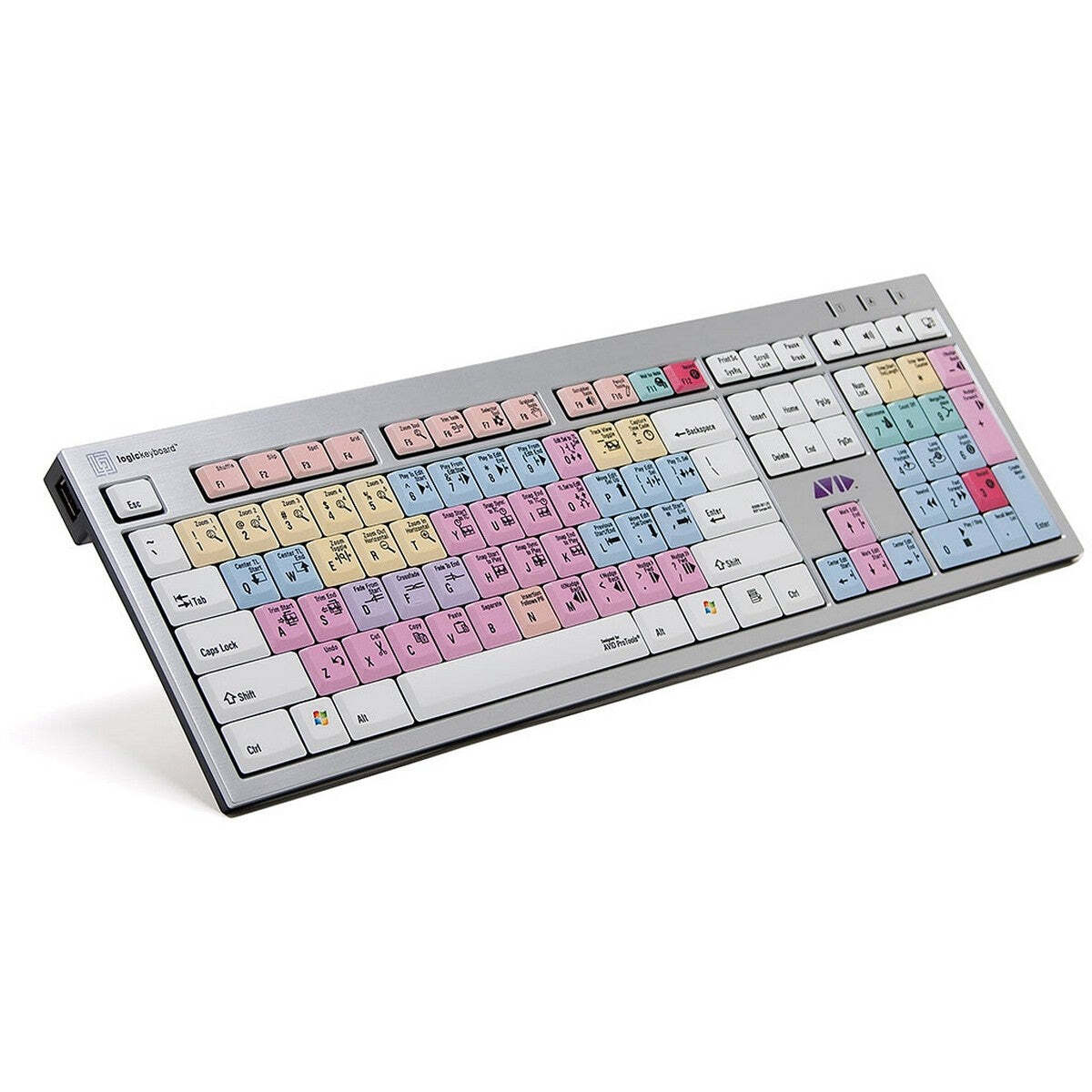 Logickeyboard Avid Digidesign Pro tools Slim Line PC Keyboard