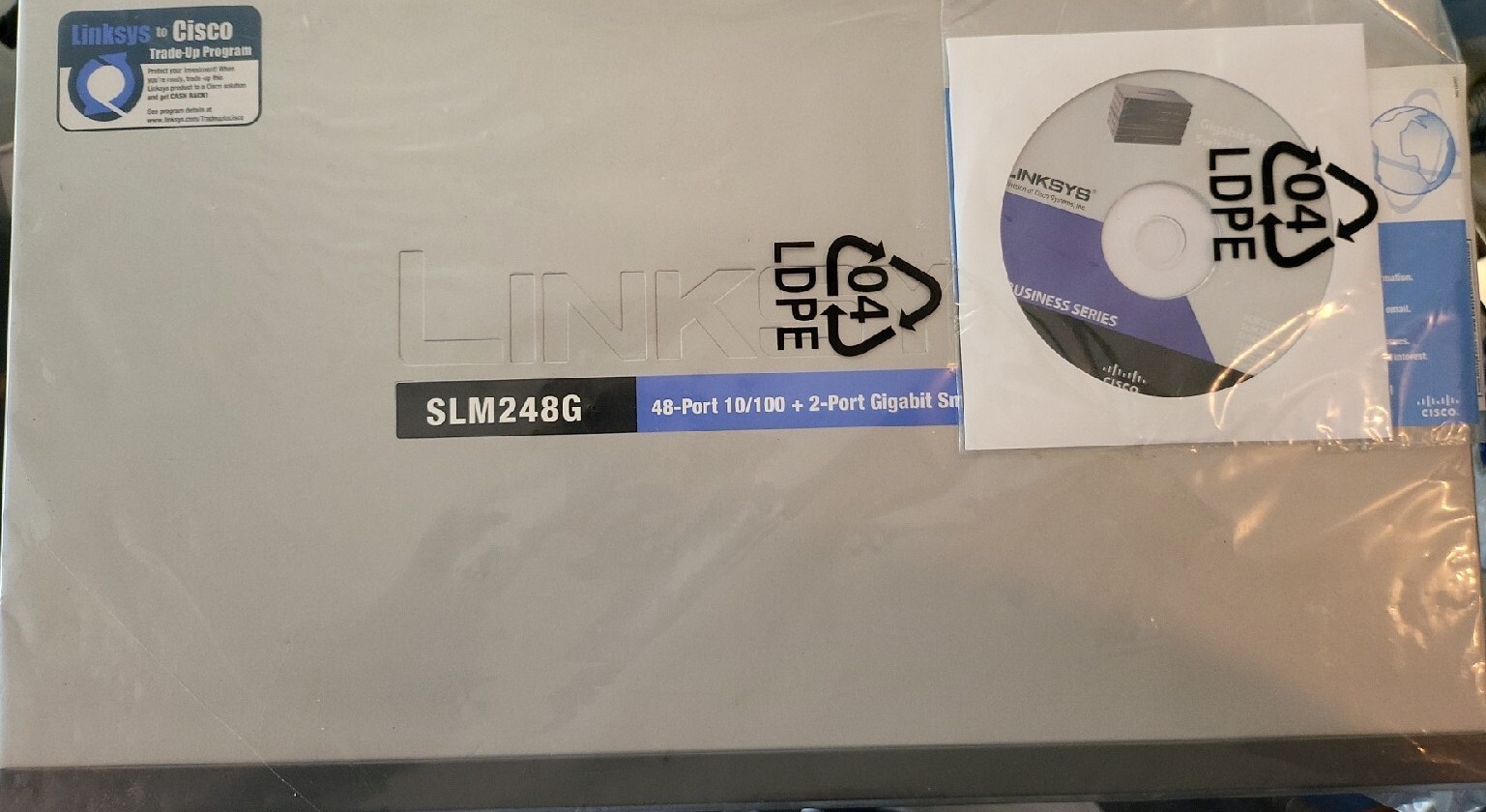 * FINAL PRICE CUT * Linksys SLM248G4S-G5 48-Port 10/100Base-TX Fast-E-net Switch