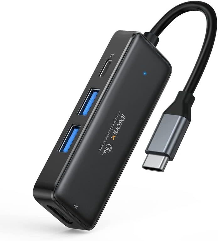 iDsonix USB-C Multiport USB Hub with 4K HDMI USB 3.0 5Gbps for MacBook Pro Air