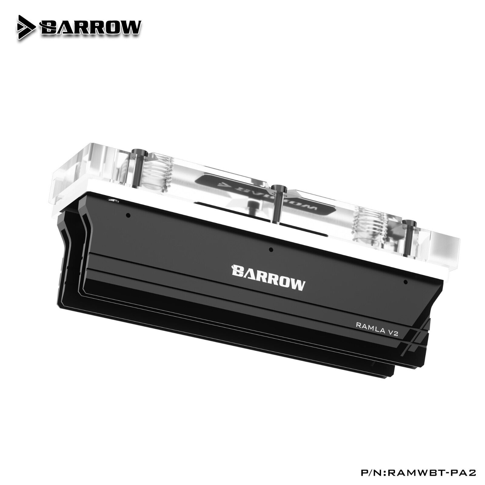 Barrow DIMM Memory RAM Water Block + 2 Heatsink for 2~4 Channel For DDR4 DDR5