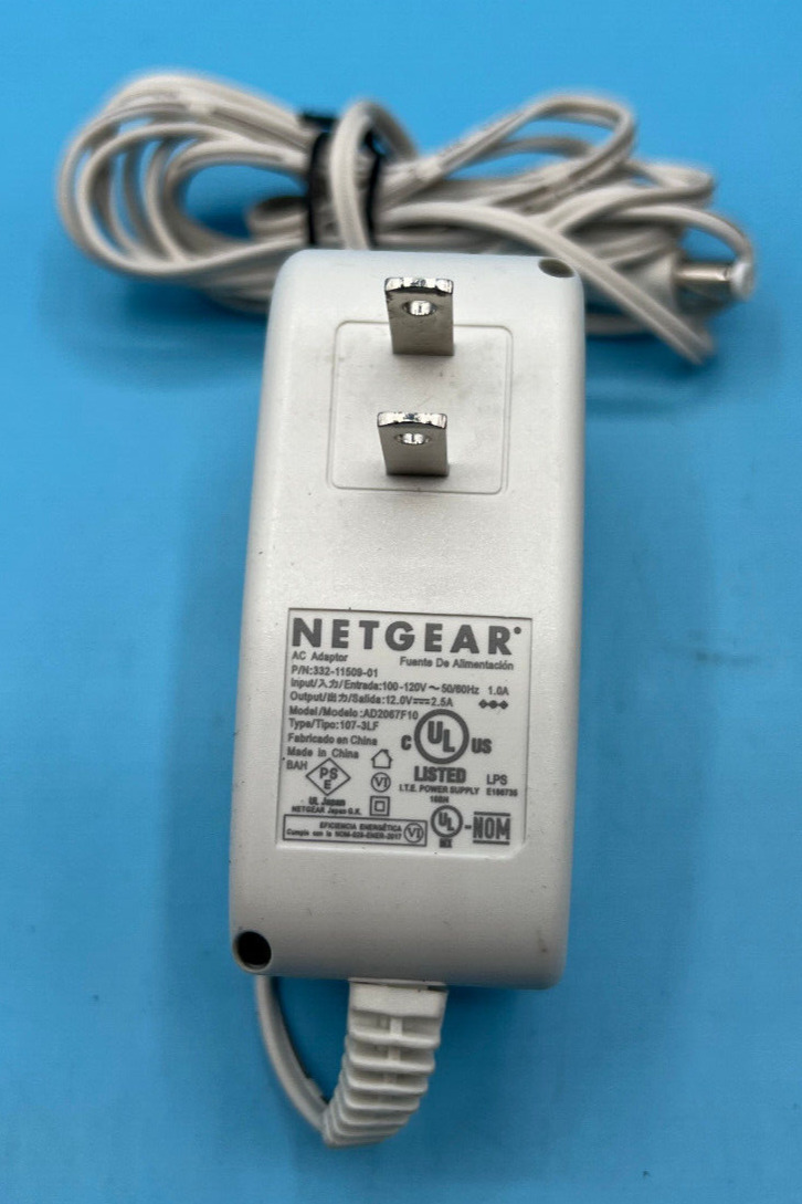 Netgear Power Adapter AD2067F10 332-10944-01 100-120V 50/60Hz 1.0A 12V 2.5A