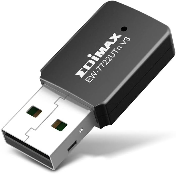 Edimax Wi-Fi 4 802.11n Adapter for PC -Newest Version- Wireless N300 Mini USB Ad