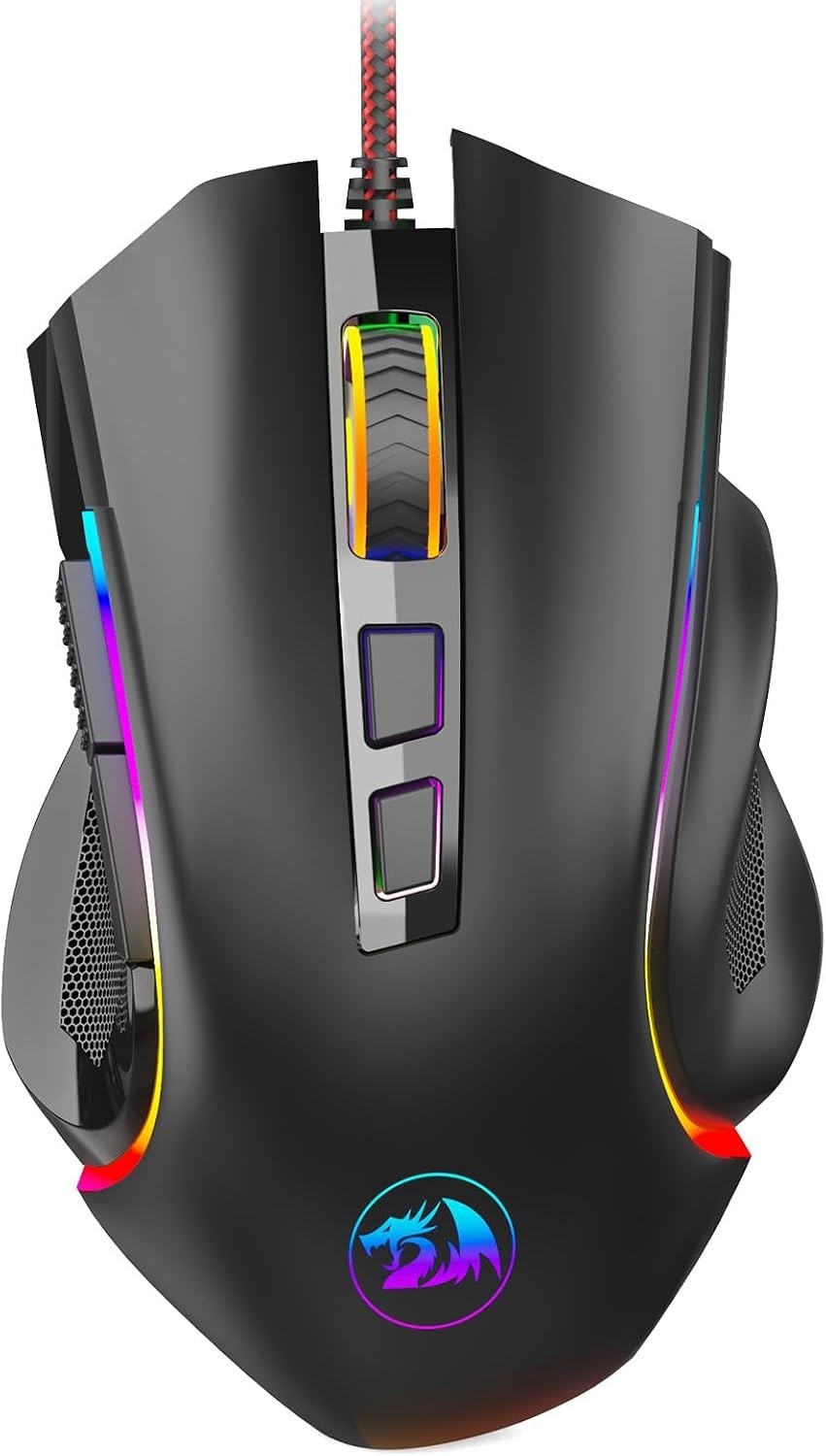 Redragon M602 7200DPI LED Wired Gaming Mouse - Black